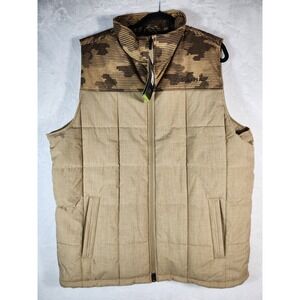 Ariat Crius Vest Mens XL Tall Cornstalk Heather Camo Insulated Conceal Carry